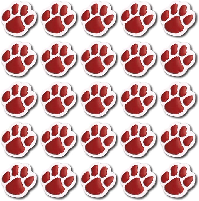 Anderson's Red Paw Pencil Toppers, Set of 25, School Supplies, Classroom Supplies, Writing