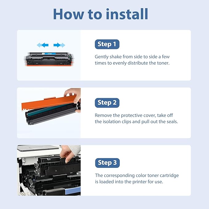 218A Toner Cartridges 4 Pack 3201dw MFP 3301fdw Toner Compatible for 218A 218X Set for Color Pro 3201dw MFP 3301fdw 3301sdw 3301cdw Printer(Black,Cyan,Yellow,Magenta)