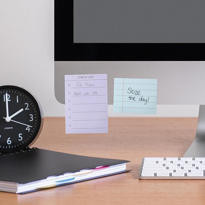 Redi-Tag Small Notebook with Sticky Notes and Flags, Portable Notepad with Adhesive Notes and Flags, Assorted Pastel Colors, 3" x 3", 180 Memos per Notebook (1009679)