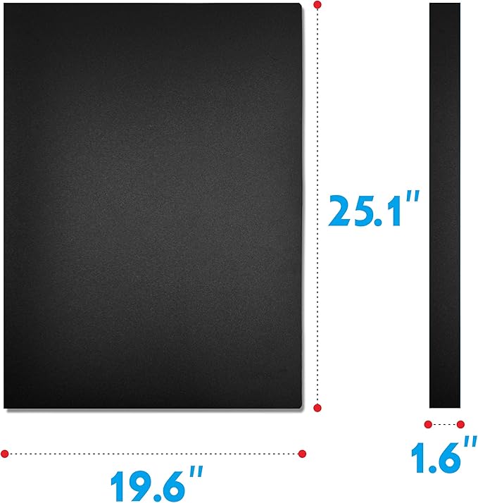 Presentation Book 40 Clear Pockets Sleeves Protectors Art Portfolio Clear Book for Artwork, Report Sheet, Letter (Can Accommodate 24.2 X 18.4inch)