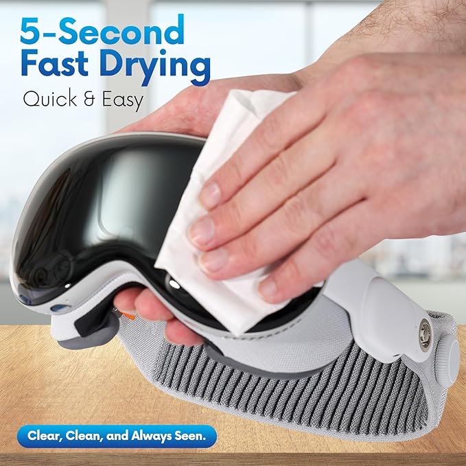 Screen Cleaner Wipes – Quick Dry, Streak-Free Screen Wipes for Electronics, Phones, Computers, Cameras, and All Lenses, Soft & Gentle, 300ct, Pre-Moistened & Individually Wrapped