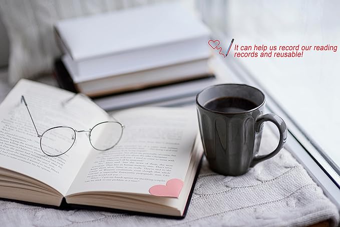 12 PCS Leather Bookmarks for Women with Heart Shape, Cute Corner Bookmark, Book Accessories for Reading Lovers, Book Markers for Women, Bookmarks for Book Lovers by HNQCPCVU (12PCS Heart)