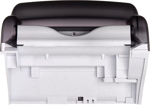 San Jamar Classic Tear-N-Dry Essence Plastic Paper Towel Dispenser, Towel Dispenser for Bathroom, 9.75 X 14.75 X 12.25 Inches, Black Pearl