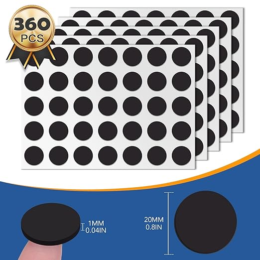 DIYMAG Magnets with Adhesive Backing, 360Pcs Diameter 0.8’’ x 0.04” Fridge Magnet Dot Classroom Must Have Round Magnetic Tape Flexible Sheets for Crafts Whiteboard Refrigerator Easy Peel and Stick