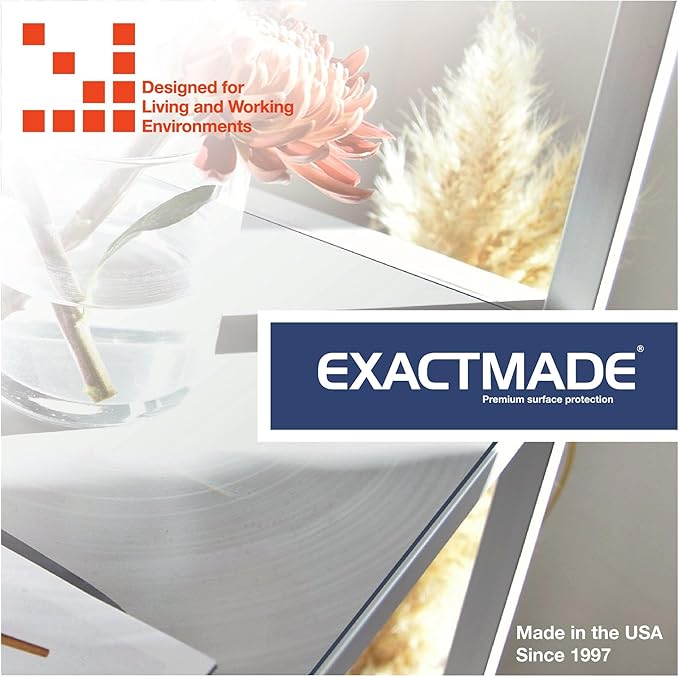 Clear Table Protector, USA Made, Safe, 39.4 x 70.9 Inch, 2mm Thick Ultra Smooth Vinyl, Custom Clear Table Cloth Cover Rectangle, Custom Water Resistant Table Cover