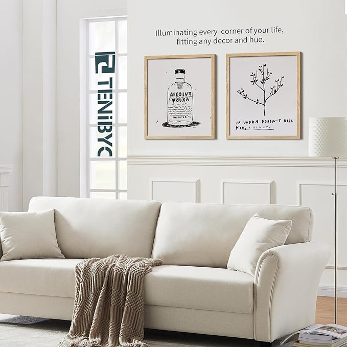 20x24 Picture Frame 4 Pack, Textured Natural Solid Wood Poster Frame, Wall Gallery Photo Frame