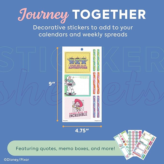 Happy Planner Disney 30-Sheet Easy-Peel Sticker Pack for Calendars and Journals, Woody and Friends