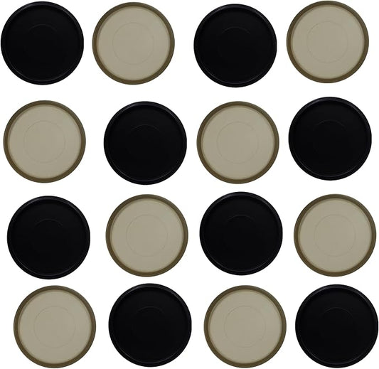 100pcs Discbound Notebook Discs DIY Planner Accessories fits for Tul,Levenger,Arc,Happy Planner,Talia(Black Smoke Black Mixed,0.7inch/18mm)