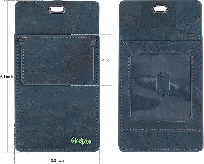 Premium Portuguese Cork Pocket Protector for Men | Multi-Use Pocket Protectors for Shirts and Lab Coats | For Pen, Pencils, Pointers, and More | 1 Pack Blue Pocket Organizer Protector