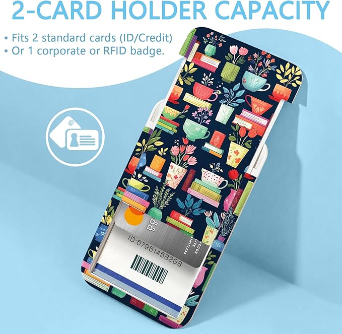 Gctriki Book Lanyards for Id Badges, Cute Badge Holder with Retractable Badge Reel Clip, Teacher Lanyard with ID Holder Keychain Clip Name Tag ID Card Holder for Women Work Office Accessories Gift