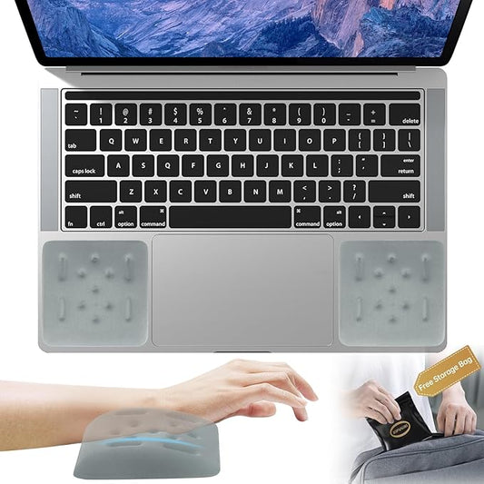 Upgraded Wrist Rest for Laptop, Ergonomic Memory Foam Laptop Wrist Pads for Computer Keyboard, Wrist Support Cushion for Typing (Greyish-Green)