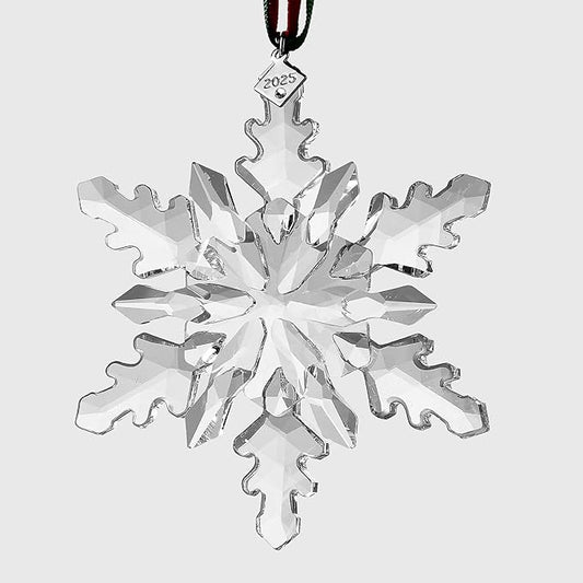 2025 Annual Edition Ornament,Christmas Ornaments,Christmas Tree Ornaments Crystal Sun Catcher Home Hanging Decor(2025-Clear)