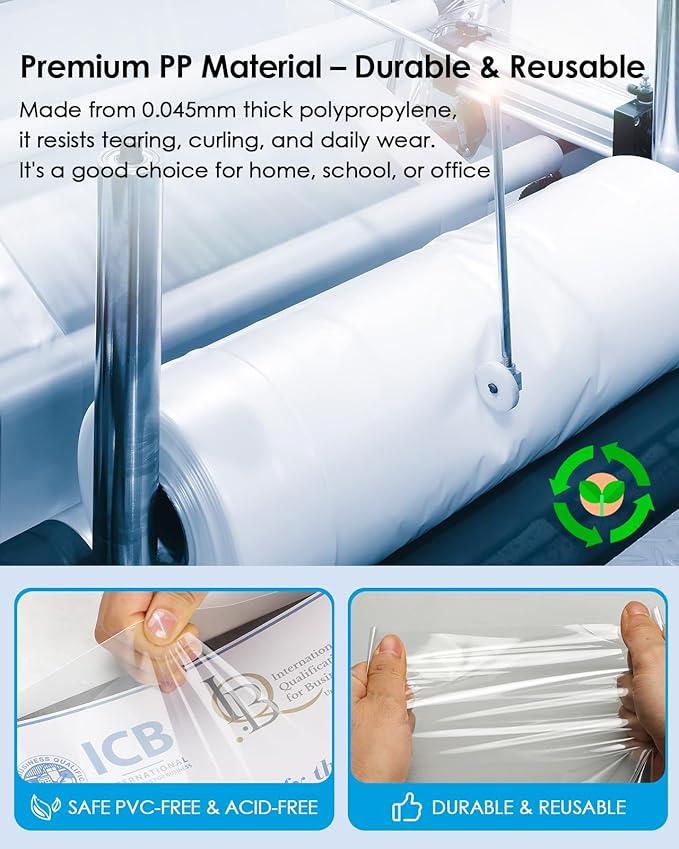 KTRIO 350 Pack Sheet Protectors 8.5 x 11 inch, Clear Page Protector for 3 Ring Binder, Plastic Sleeves for Binders, Top Loading Paper Sheets Document Sleeve Letter Size, Office & Home