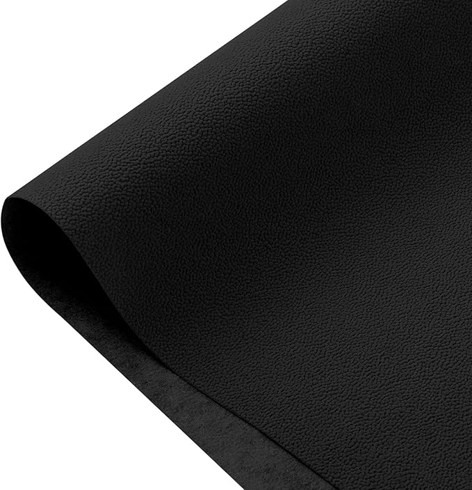 Self Adhesive Grain Velvet Flocking 14.1" x 117" Black Self Adhesive Felt Fabric, Peel and Stick Velvet Wallpaper Soft Velvet Drawer Liner Velvet Lining for Jewelry Drawer Box Dresser Cabinets Shelve