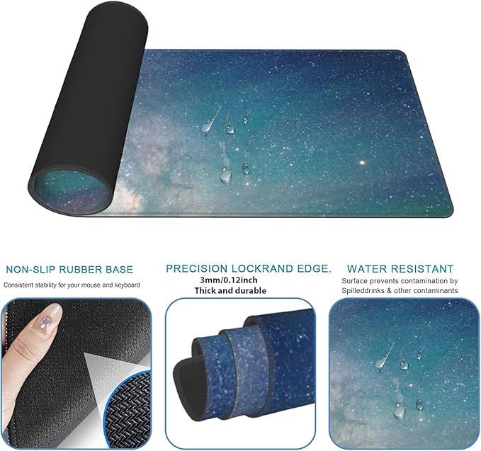 Gothic Skull Rose Gaming Mouse Pad,12x31.5in Non-Slip Rubber Romantic Elegant Desk Mat,Large Extended Goth Mousepad for Office Home Laptop,Mice Pads Gifts,Game Lover Deskmat Decor