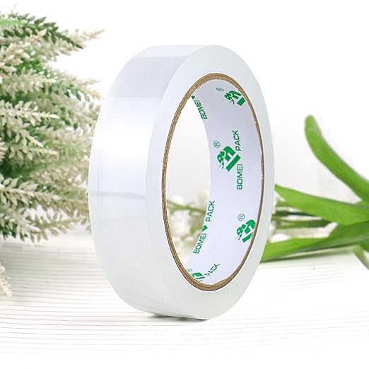 BOMEI PACK 8Rolls Clear Tape Refills for Dispenser, Transparent Gift Wrap Tape 3inch Core for Home, Office, 3/4inch x 60yds