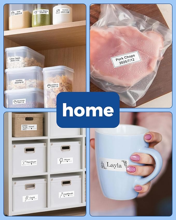 Label KINGDOM TZe-251 24mm Label Maker Tape Compatible with Brother P-Touch TZ 251, 24mm 0.94" Laminated Tz Tape for PT-D600 PT-D610BT PT-P700 PT-P710BT, 5 Pack