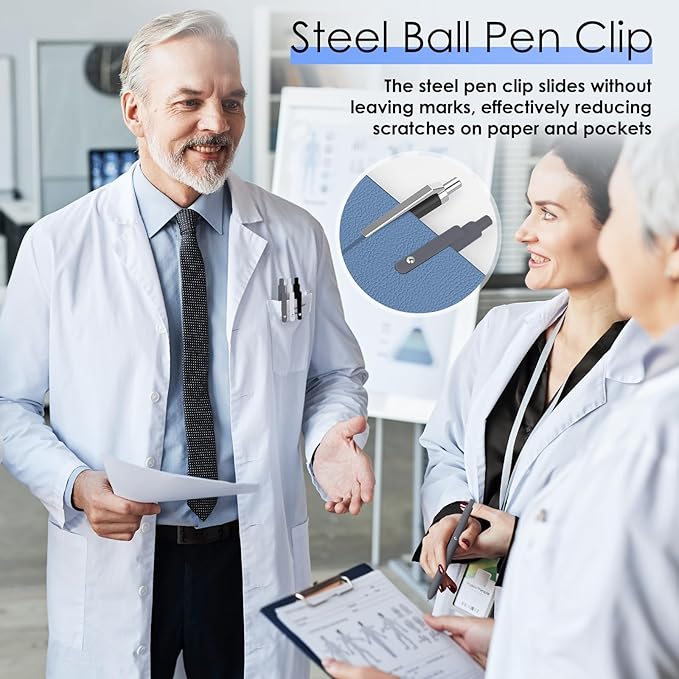 Gel Pens, 11pcs 0.5mm Gel Pens Cute Black Ink Fine Point Pens With Smooth Writing, Quick Dry Pens For Journaling,Teacher Work Desk Accessories Office School Supplies for Men Women Student