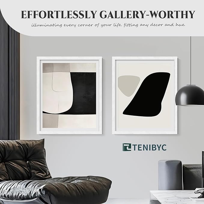 20x24 Picture Frame 4 Pack - White Solid Wood Poster Photo Frame - Woodgrain Series - Room, Office, Gallery, Studio Display - Wall Hanging