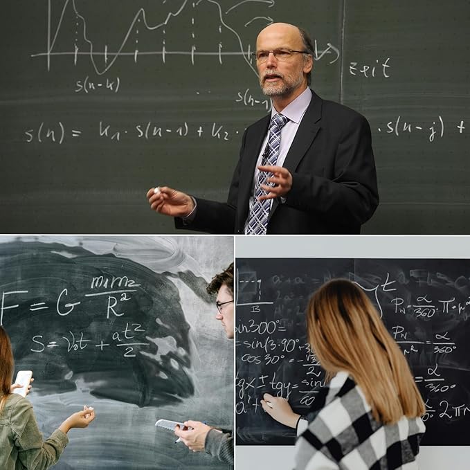 White Chalk 100PCS, Chalkboard Chalks for Classroom, Low Dust, Office and Home Use, Non-Toxic Bulk for Teachers, School Supplies Blackboard