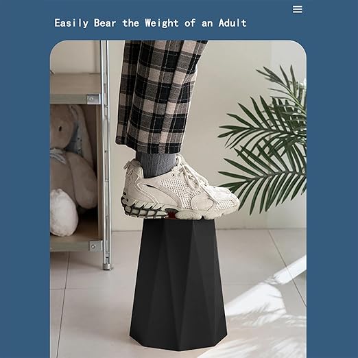 2 Pack Small Trash Can 1.8 Gallon Waste Basket Bathroom Garbage Bin for Dorms Toilets Bedrooms kitchends Offices,Black