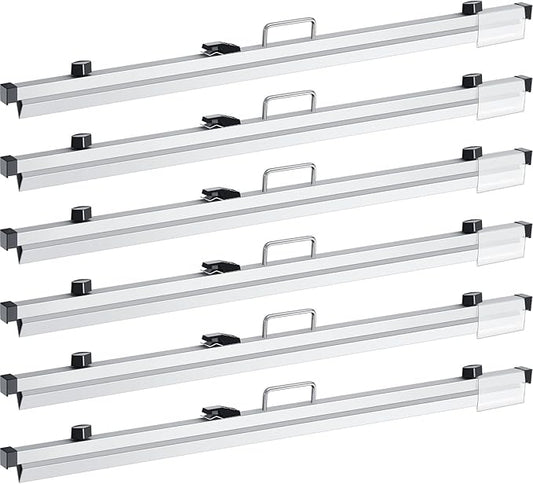 Estune 6 Pcs Blueprint Hanging Clamps Binding Strips Storage for Construction Paper Poster Plans Drawings Arts(36 Inches)
