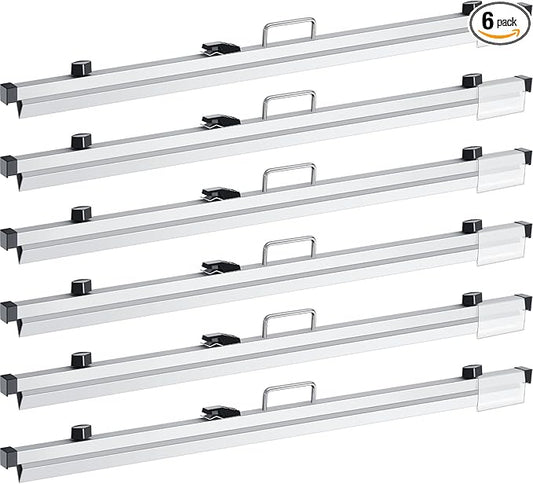 Estune Blueprint Hanging Clamps Binding Strips Storage for Construction Paper Poster Plans Drawings Arts (6, 42 Inches)
