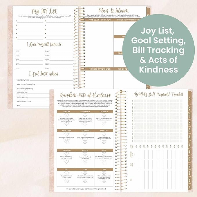 bloom daily planners 2025-2026 Academic Year Pocket Planner (July 2025 - July 2026) - 4” x 6” MINI Weekly Monthly Agenda Organizer & Calendar Book - Ocean Oasis