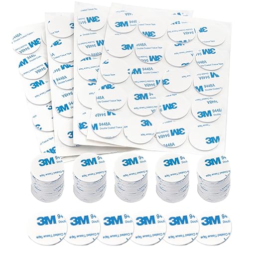 Round 3M Double Sided Adhesive Pads,200 Pack Double Sided Sticky Pads Super-Sticky Adhesive Foam Pads，1.06 x 1.06 Inch Strong Pad Heavy Duty Mounting Adhesive