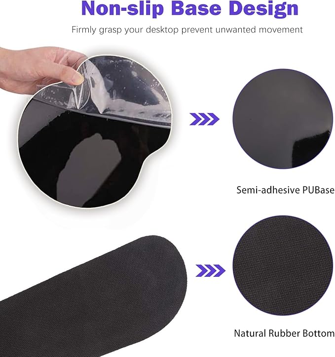 ARTSO Large Mouse Pad Ergonomic Keyboard Wrist Rest Support Combo, Psalm 46:5 God is Within Her, She Will not Fall -Bible Verse Flower Butterfly Extended Desk Mat Blotter