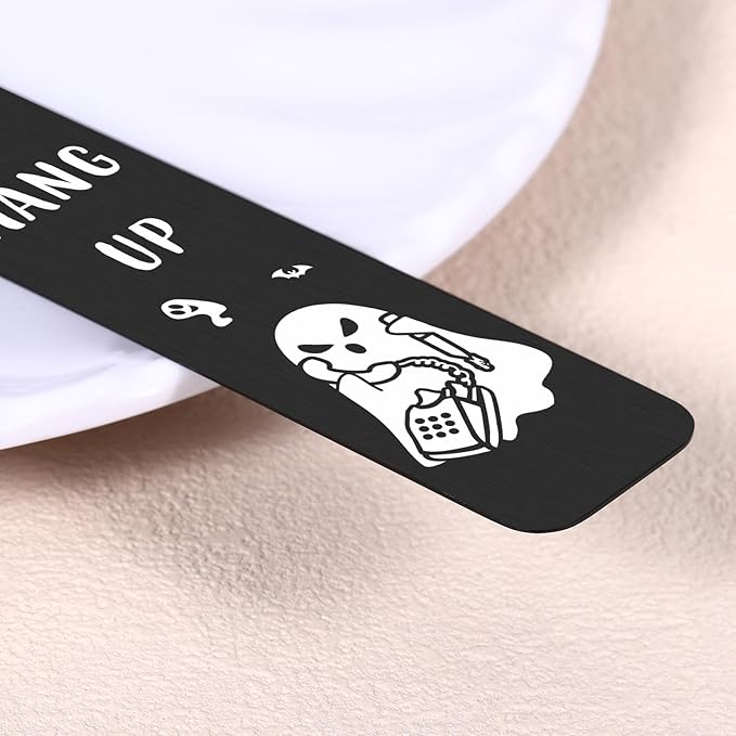 Horror Bookmarks, Scream Merch, Gothic Bookmarks, Ghostface Wicked Merch, Horror Movie Merchandise,Spooky Bookmark Gifts for College Girls, Horror Lovers Gifts, Black Book Marks for Reading Women Men