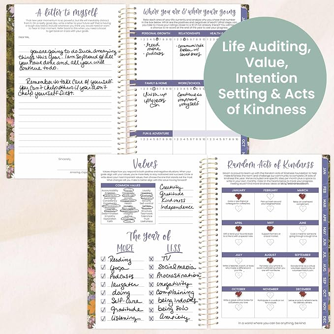 bloom daily planners 2026 Pocket Planner - 4” x 6” - (January 2026 - December 2026) - MINI Weekly/Monthly Agenda Organizer & Calendar Book - Wildflower Mountainside