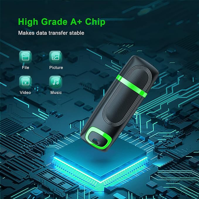 RAOYI 10 Pack 32GB Flash Drive, USB 3.0 High Speed Memory Stick Thumb Drive Jump Drive Zip Drive for Data Storage and Backup (Multicolor)