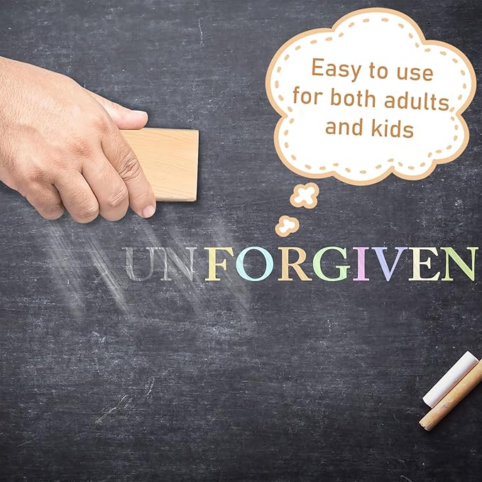 Fumete 108 Pcs Felt Chalkboard Erasers Bulk Back to School Classroom Supplies Wooden Chalk Eraser for Chalkboard Cleaner Duster for Markers White Black Boards Paint School Students Teachers