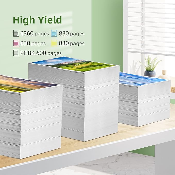 PGI-280 XXL CLI-281 XXL Ink Cartridge Replacement for Canon 281 Ink Cartridges Compatible for Canon Ink 280 and 281 Cartridges Work for TR8620 TR8620A TR7520 TS8220 Printer, 5 Pack