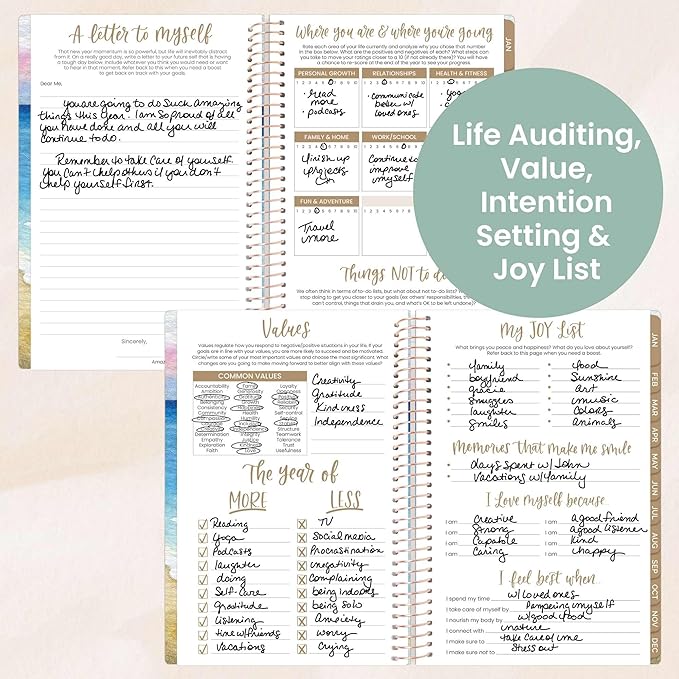 bloom daily planners 2026 Planner (January - December) Calendar Year Organizer - 5.5” x 8.25” - Weekly & Monthly Agenda Book with Stickers & Bookmark - Coastal Calm