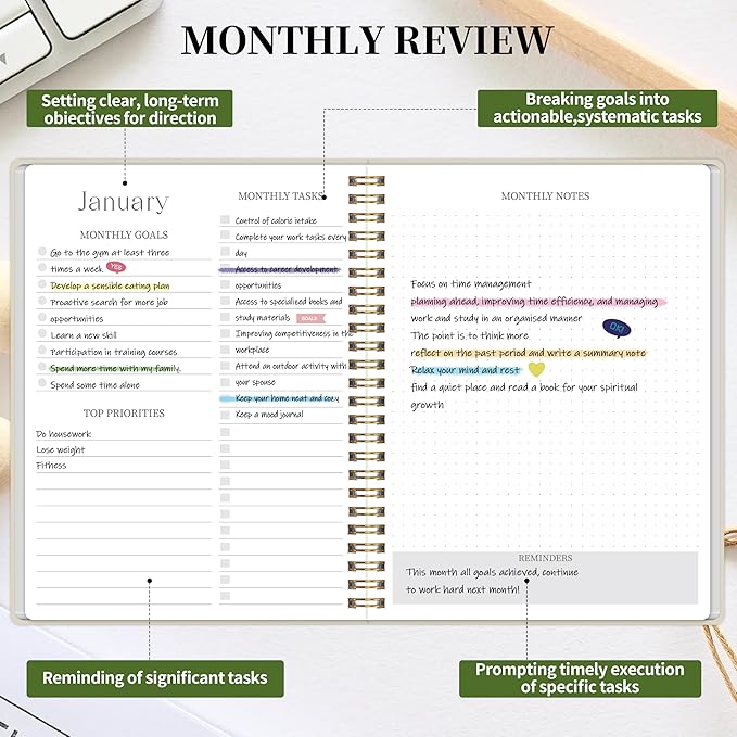 Monthly Planner 2026-2027 - 2 Year Monthly Planner Calendar 2026-2027, Jan. 2026 - Dec. 2027, 7.3" * 9.5", 24 Months Calendar Planner with Note Pages, for Office, School Home Planning - White