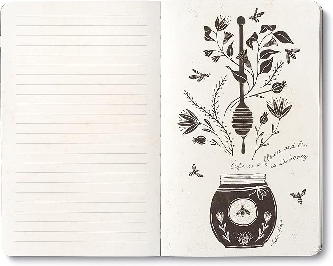 Compendium Softcover Journal - The heart that gives, gathers. – A Write Now Journal with 128 Lined Pages, 5″W x 8″H