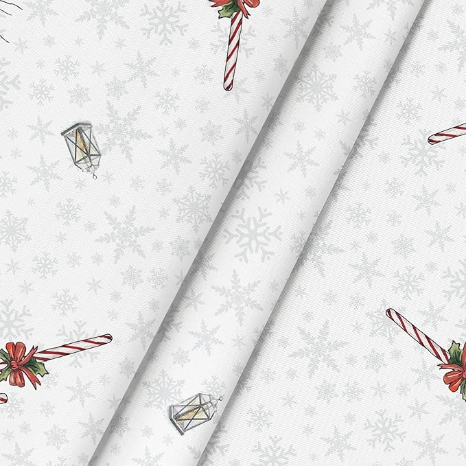 Horaldaily Christmas Tablecloth 90×90 Inch Round, Winter Snowman House Christmas Trees White Washable Table Cover for Party Picnic Dinner Decor