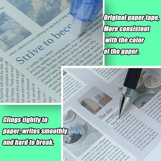 White Correction Tape, 12 Pack, 13.13 Feet Correction Tape for School And Office, Easy To Use Applicator for Instant Corrections