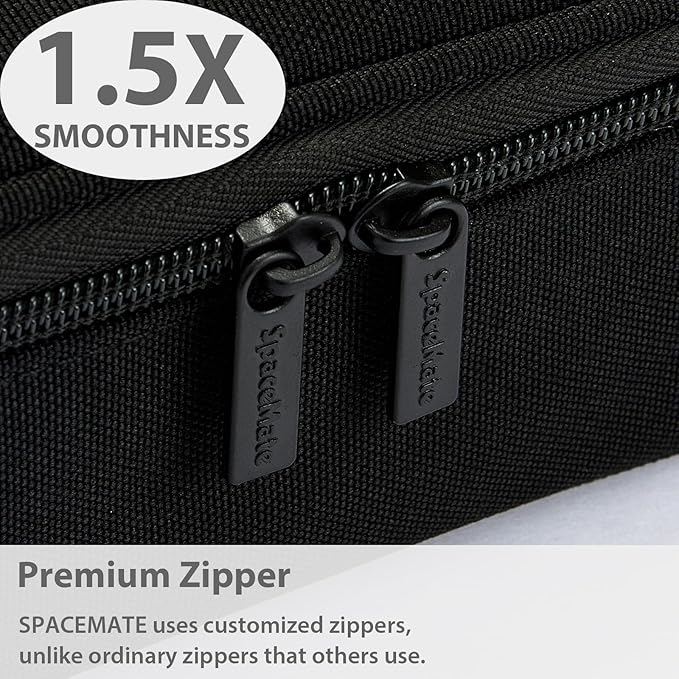 Pencil Case Pouch Box Bag School Supplies Girls Boys Kids, Cute Preppy Stuff Large Big Capacity Aesthetic Pen Organizer, Back to College Stationary, Coal Black, Standard Stlye, 1800ml