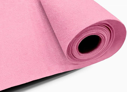 EOVEA | Acrylic Felt Fabric by The Yard - Non-Stiff, Soft Material - 72" Wide - 1.6mm Thick Felt Sheets for DIY Crafts, Sewing, Upholstery, Cushion, Padding(Baby Pink, 5 Yards)