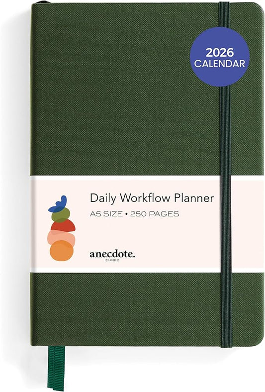 Anecdote 2026 Planner: A Monthly, Weekly & Daily Planner 2026 for Planning Your Success - A5 Size Hardcover Start Anytime and Achieve your Goals - Evergreen