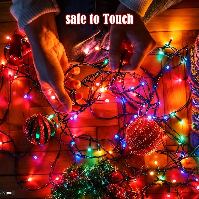 2025 New Voice Control 88ft 240LED Smart Christmas String Lights Outdoor/Indoor | String Lights with Remote, 12Modes, 7Voice Commands & Timers, Christmas Twinkle Light for Xmas Tree Decor (Multicolor)