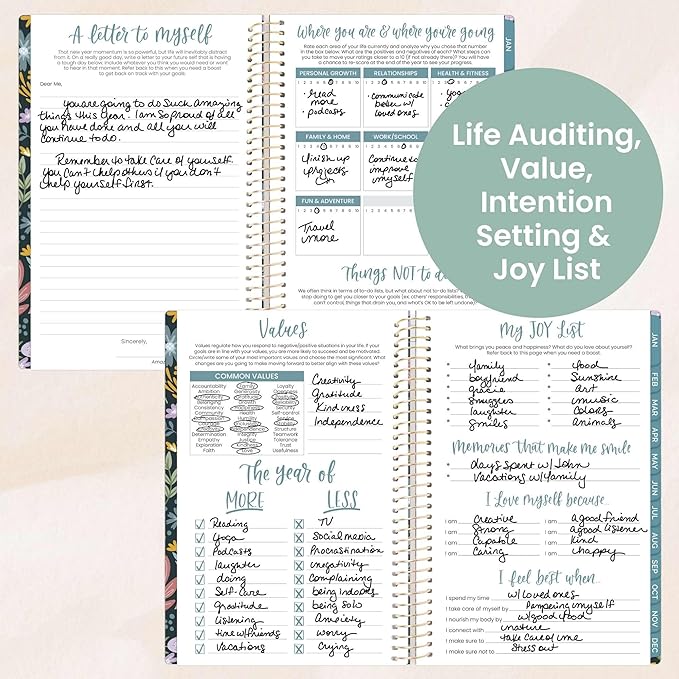 bloom daily planners 2026 Planner (January - December) Calendar Year Organizer - 5.5” x 8.25” - Weekly & Monthly Agenda Book with Stickers & Bookmark - Be Kind