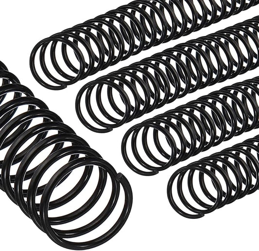 PATIKIL 20mm(3/4") Plastic Spiral Binding Coils, 20 Pcs Binding Spirals 170 Sheet Capacity 4:1 Pitch Binding Spirals for Binding Paper Sheets, Black