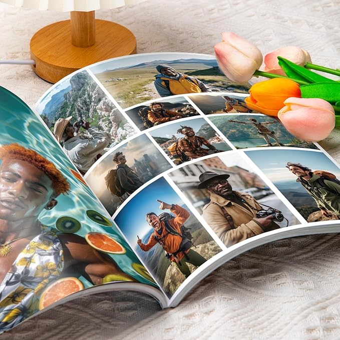 EggSun Vision Board Supplies with 1200+ Images & Quotes Collage Magazine Book, Wall Clip Art Scrapbook Journal Kit for Vision Board Making Beginners Women Men Teen Boy Girls Coquette Room Decors (Men)