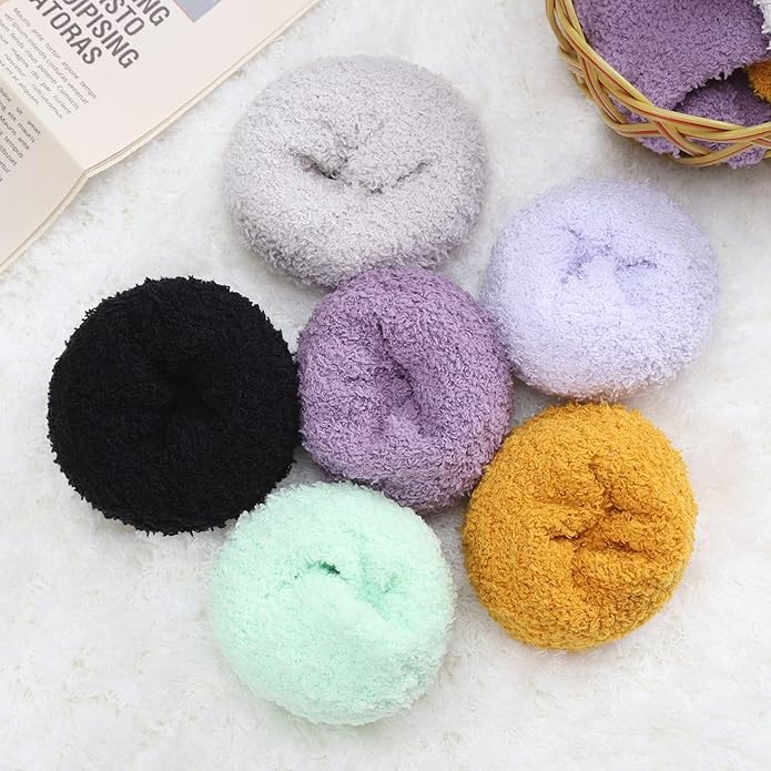 Womens Fuzzy Socks Microfiber Soft Cozy Warm Slipper Sleeping Winter Sock Fluffy Cabin Plush Stocking Stuffers