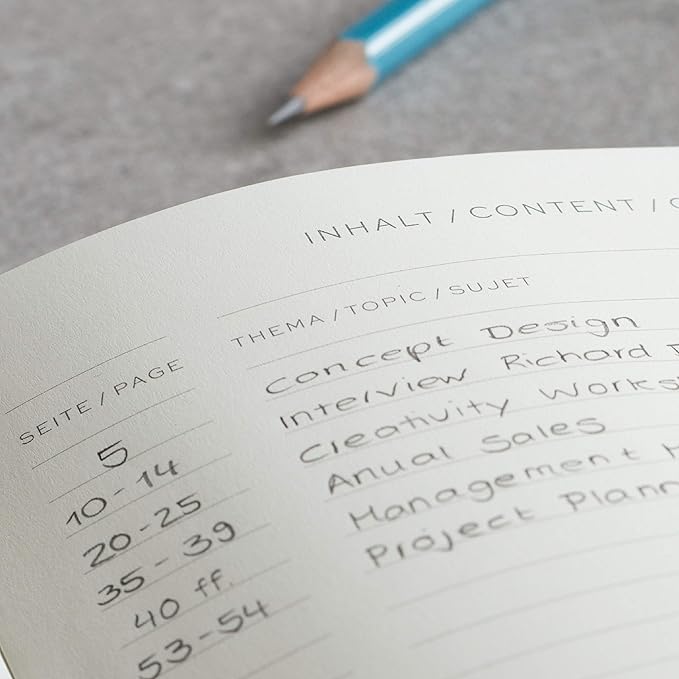 LEUCHTTURM1917 - Notebook Hardcover Medium A5-251 Numbered Pages for Writing and Journaling - Thinking Ahead (Dotted Paper, Spice Brown)