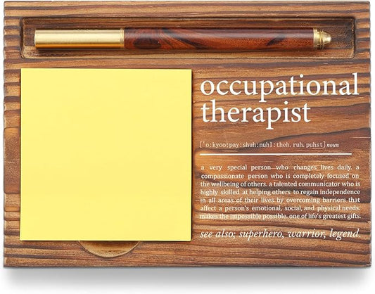 Occupational Therapist Gift Sticky Note Holder, Appreciation Gifts for Occupational Therapy, Thank You Gifts for OT Therapy Doctor Nurse Assistant Day Week Gifts Sticky Note Pad Holder TZP65
